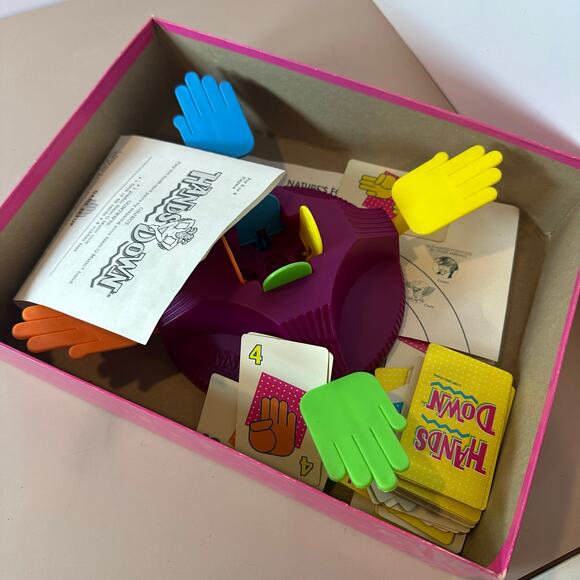 Vintage Hands Down Game Milton Bradley 1987 Slap Happy Fun COMPLETE - Picture 3 of 11